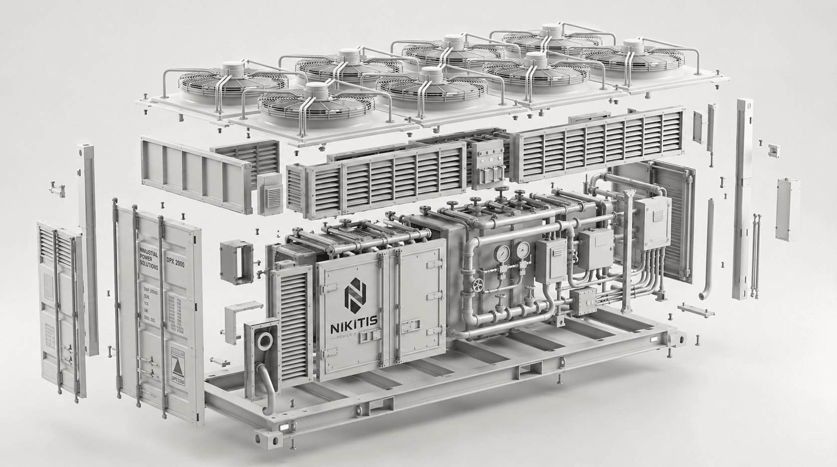 Exploded assembly of the Nikitis DPX-2000